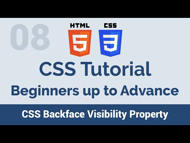 08 CSS Backface Visibility Property - beginners up to advance css tutorial
