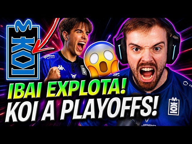 IBAI EXPLODES WITH KOI! 😱EPIC!🔥 IBAI REACTION TO KOI QUALIFYING FOR LEC PLAYOFFS!