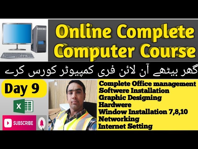 Learn computer - Online Computer Training in Urdu Hindi Live Day 9- Learn Computer