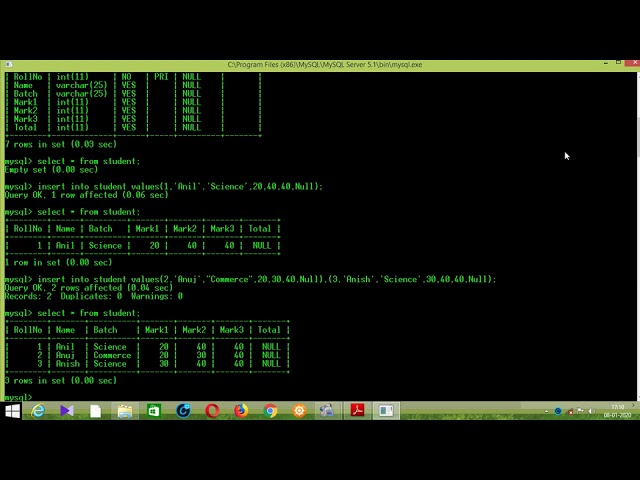 SQL practical in Malayalam (Part-1)