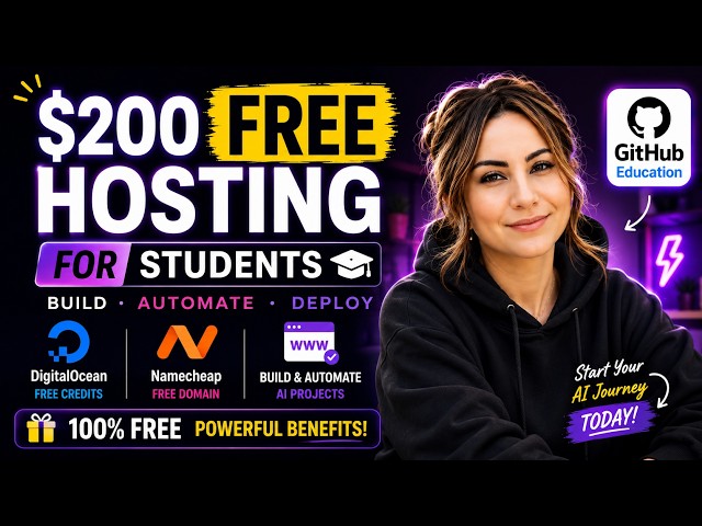Free Hosting and Domain Name for Students (Github Education)