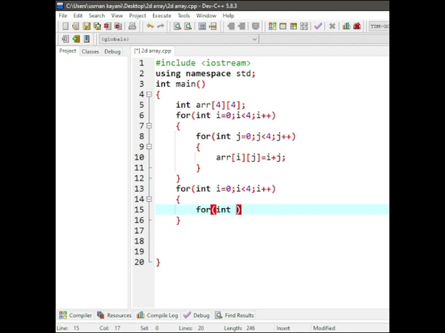 Mastering 2D Array Initialisation in C++ | Complete Guide #c