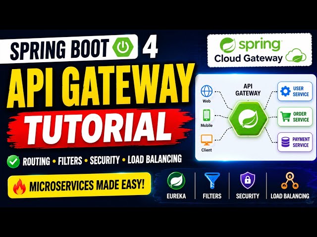 09 Spring Boot API Gateway Tutorial |  Build Microservices Gateway Step by Step