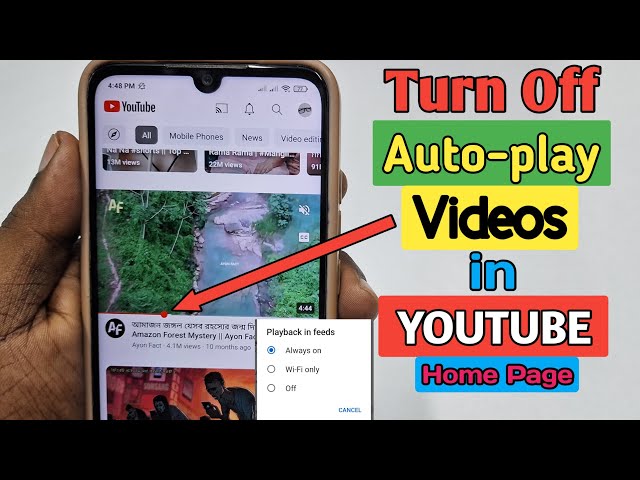 Turn Off Auto Play Video in YouTube Home Page 2025
