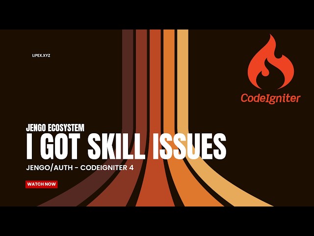 I got skill issues in PHP | Jengo auth filter bug with codeigniter4