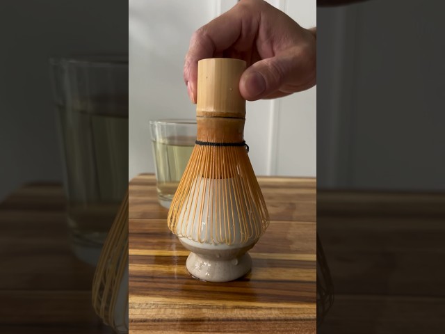 How to use a new matcha whisk
