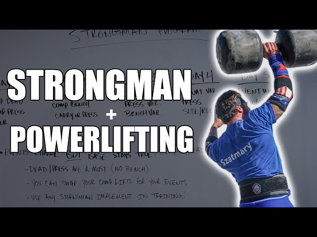 Strongman programming 101 (Program template incorporating strongman & powerlifting)