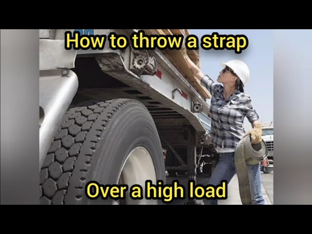 how to throw a strap over a high load