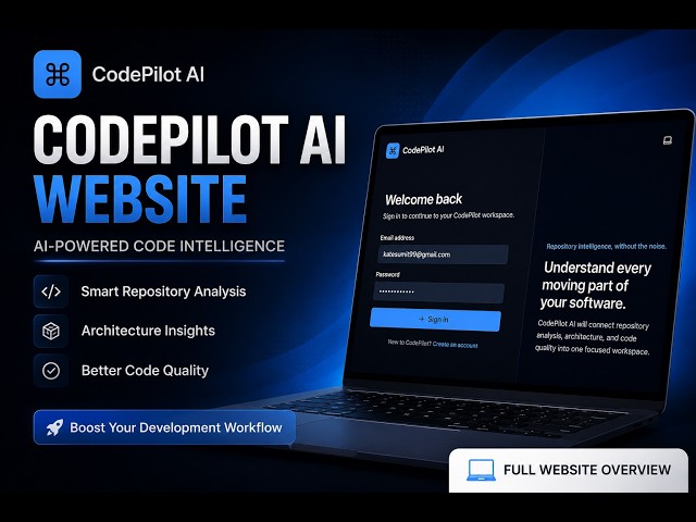 CodePilot AI | AI-Powered Codebase Intelligence Workspace | OpenAI Build Week