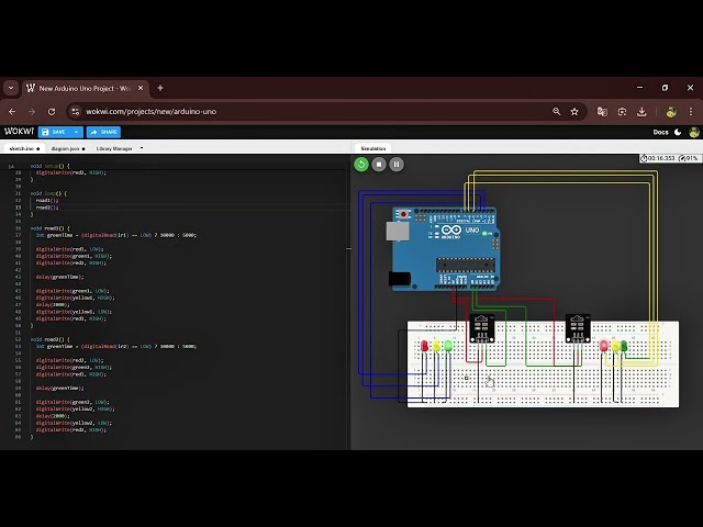  Intelligent Traffic Signal Controller Develop a microcontroller-based traffic control system 🚦