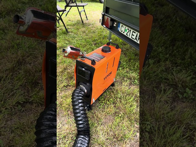 Vevor Diesel Heater no clicking sound - overland camper trailer #shorts #camper #offroad #camping