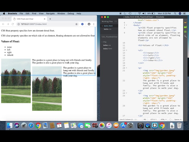 CSS Float And Clear properties with clearfix