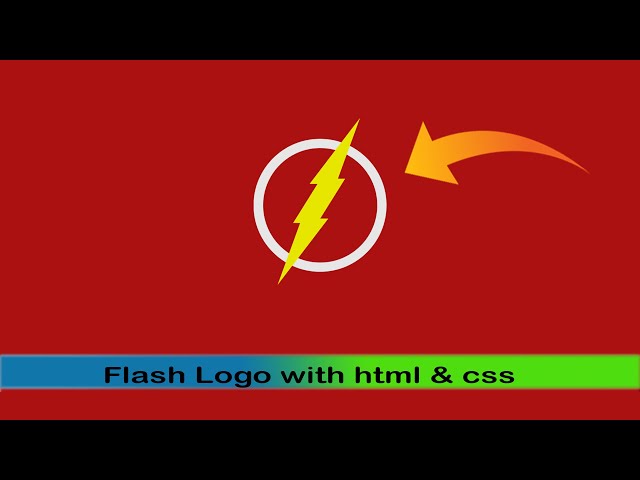 How To Create Flash Logo Design With HTML & CSS || HTML & CSS Tutorials
