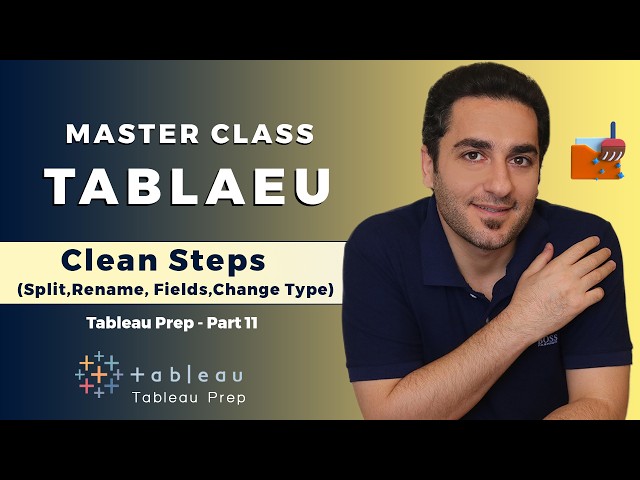 How to Split, Rename & Change Type in Tableau Prep | Master Clean Steps!  (Episode 11)