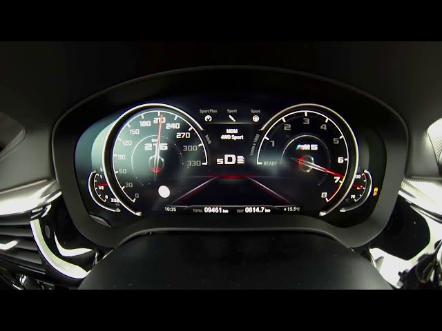 BMW M5 F90 (2018) 0 - 300 km/h top speed acceleration test