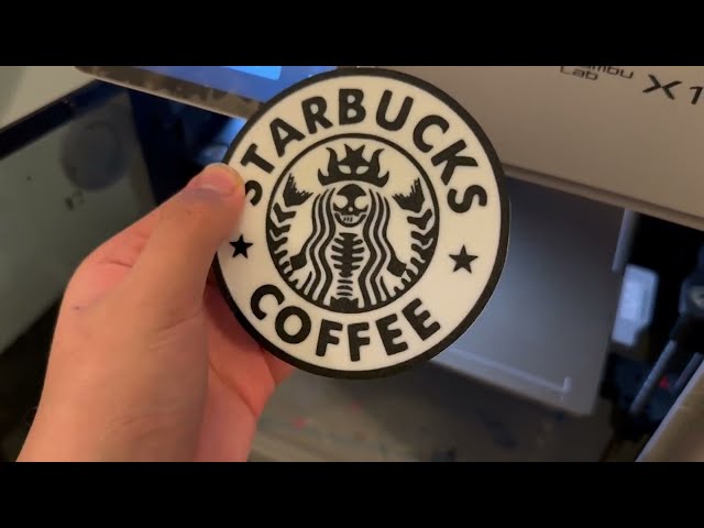 How to make flat multicolor coasters // Bambu Lab X1 3D Printer & AMS