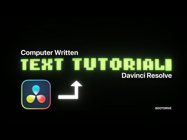 EASY COMPUTER TYPED TEXT TUTORIAL | DAVINCI RESOLVE | 4K