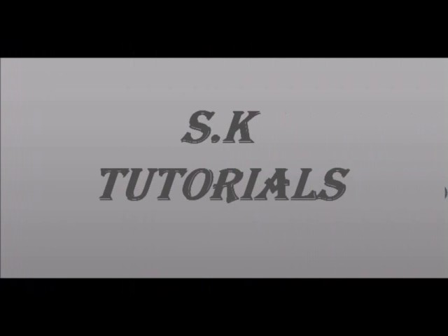 SK TUTORIALS - Helps u to get a job