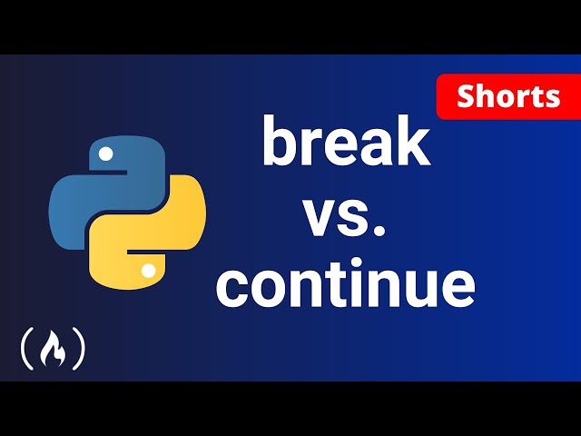 Python break vs. continue | Diferencia y Ejemplo #Shorts