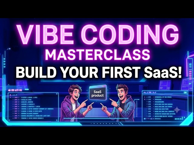 Vibe Coding Masterclass - How to make your first SaaS