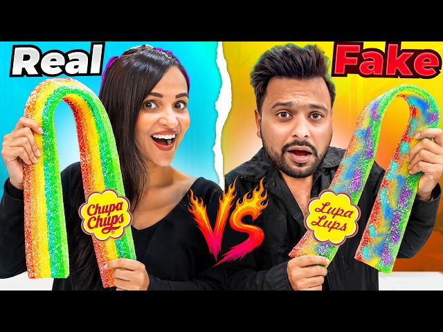 Fake Vs Real FOOD Brands CHALLENGES *OMG* 😲