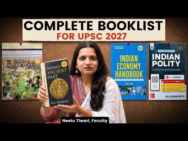 Complete Booklist for UPSC CSE 2027 | Prelims + Mains