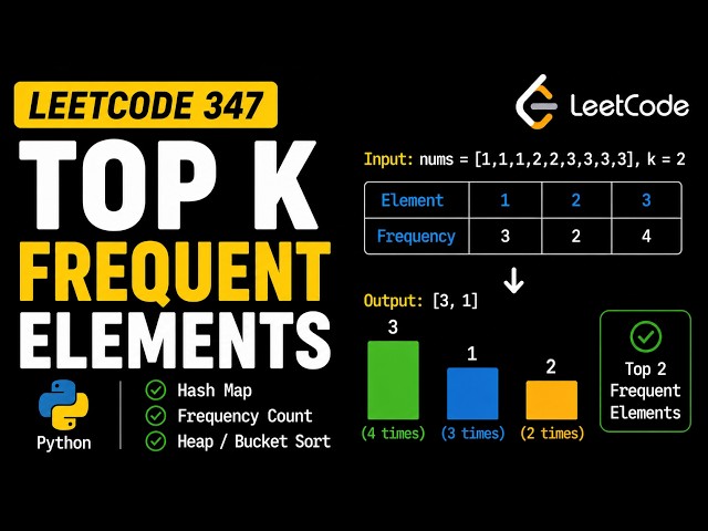 Top K Frequent Elements - Bucket Sort - LeetCode 347 - Python