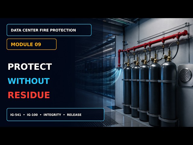 Data Center Fire Protection Module 09A | IG-541, IG-100 & Clean Agent Engineering