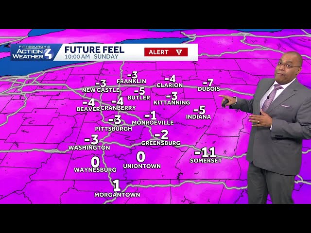 December 14 Forecast: Severe Weather Alert Day for cold in Western PA