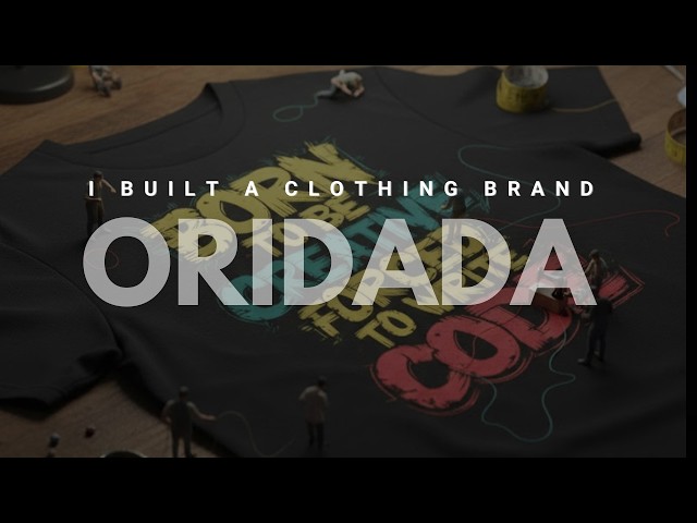 I Built a Clothing Brand 🛍️ for Engineers | Oridada Official Launch 🚀