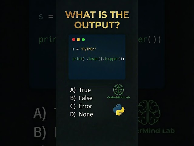 Method Chaining Trap 🤯🐍 | Python String Logic #shorts #codermind #python #trending #2026 #code