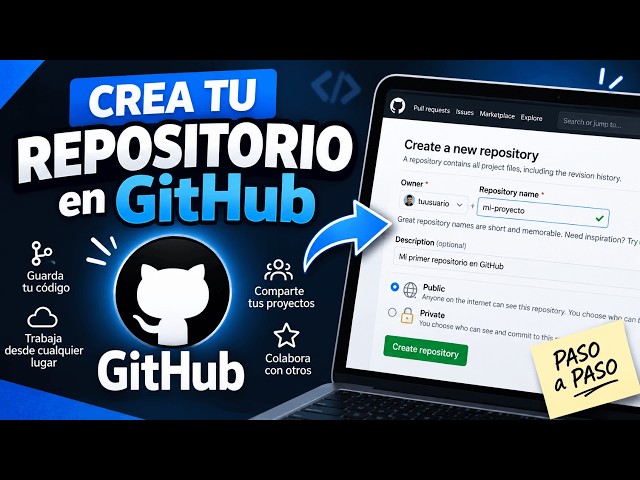 How to CREATE a GitHub REPOSITORY from SCRATCH 🚀 | Beginner's Tutorial