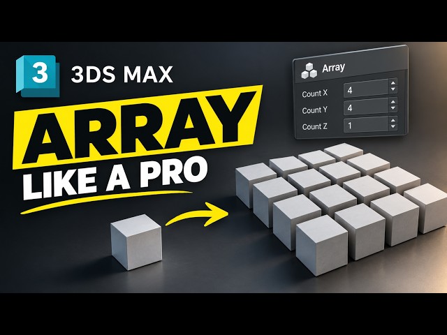 How to Use Array in 3ds Max