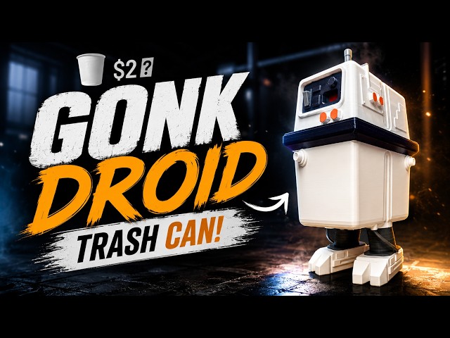 I Replaced My $2 Trash Can With a Star Wars Droid