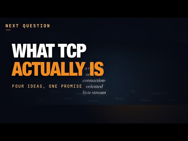 TCP From First Principles: What Actually Makes It Reliable