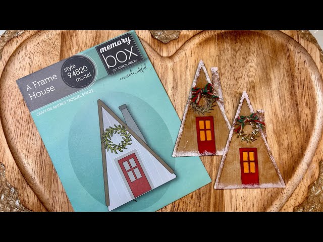 Crafty moments: Ep1-25: Memory Box “A Frame House” 🏠 #2crafters1design 
