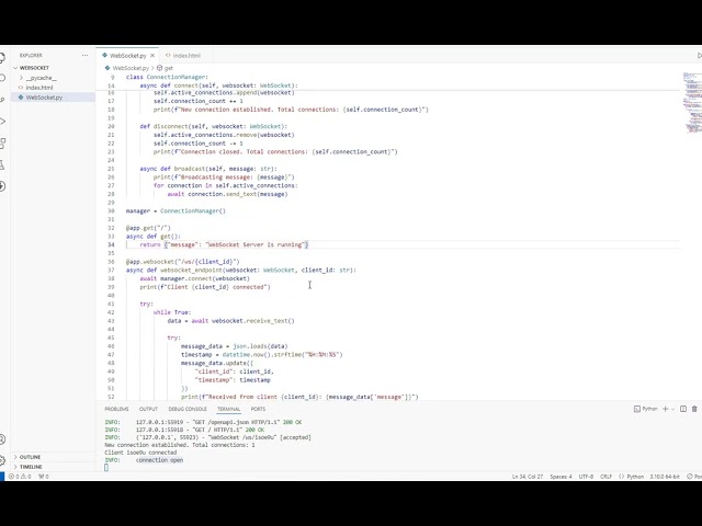 WebSocket in FastAPI