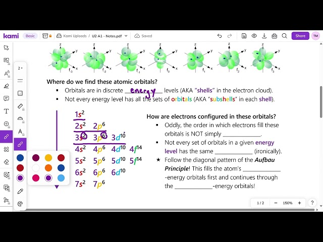The Electron Cloud (Part A) || Chemistry