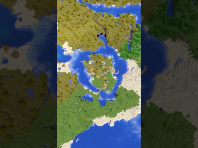 Minecraft River Island Village Seed!