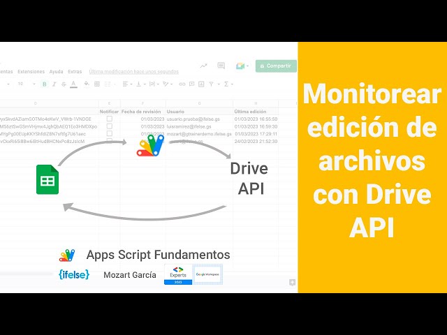 Monitoreo rápido de edición de archivos con DRIVE API | Apps Script 83