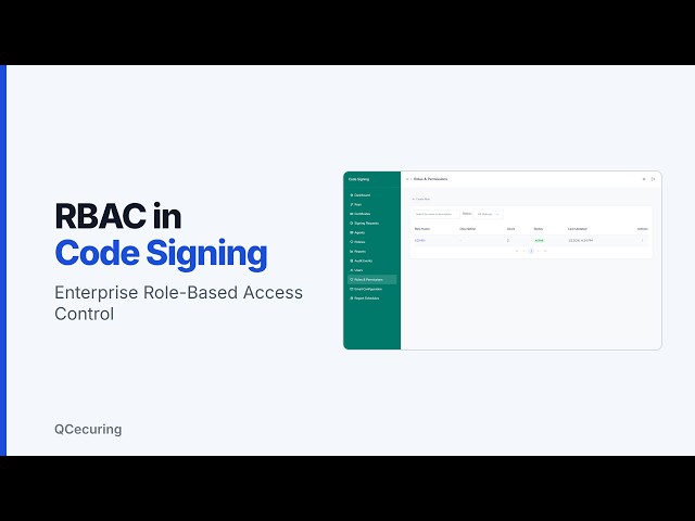 Role-Based Access Control in Code Signing | Enterprise RBAC Explained