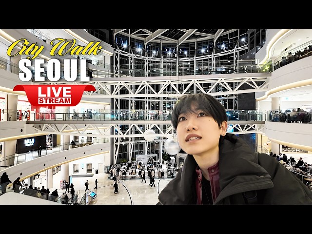 Live Korea Travel 🔴 Walking Tour Seoul | Seoul Times Square:Korean Food Street | Korea Tour Vlog