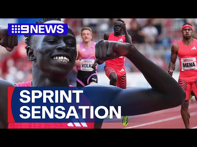 Aussie teen sprinting sensation makes history abroad | 9 News Australia