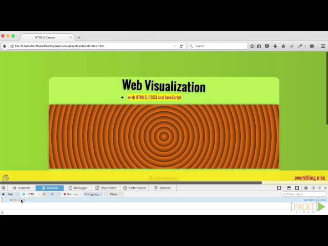 Web Visualization with HTML5, CSS3, and JavaScript: Browser Support and Canvas | packtpub.com