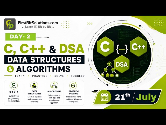 Day 2: C Tokens Explained | Keywords, Identifiers, Variables, Constants & Operators | C Programming