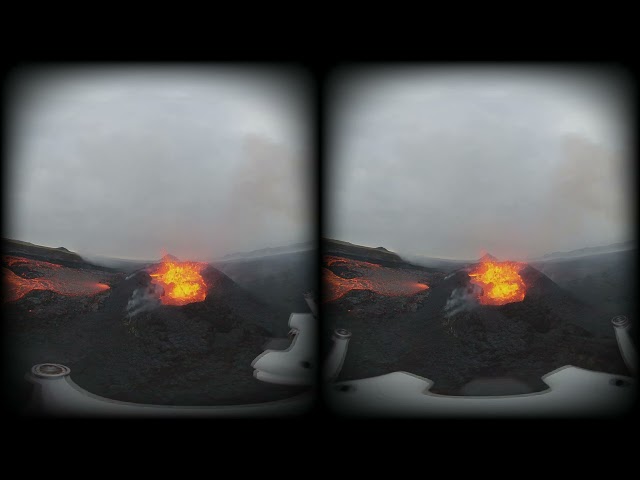 3D Iceland Volcano Close-Up VR180