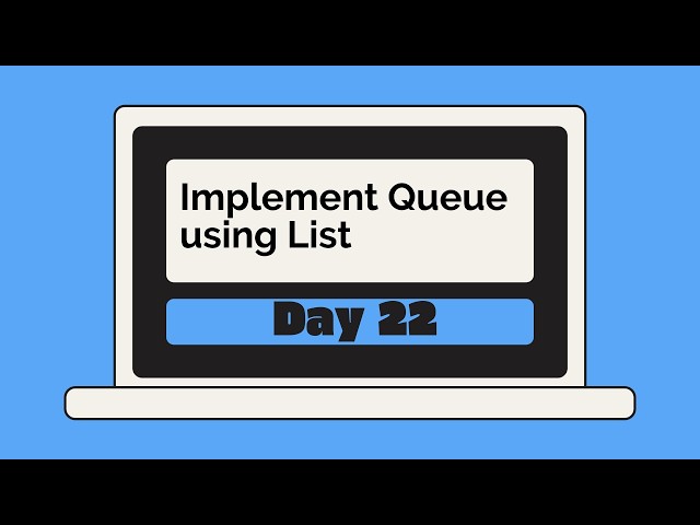 Day 22: Implement Queue Using Python List | FIFO Explained | DSA in Python | in Tamil