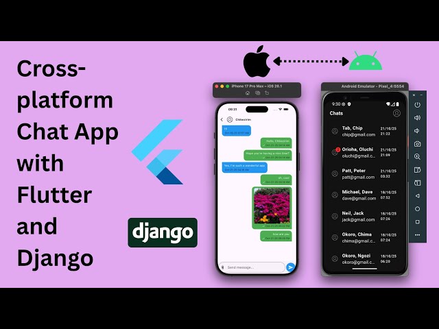 Create Cross-platform Chat App With Flutter and Django | Flutter, Django Chat App pt 1