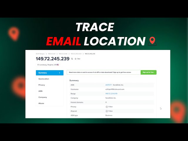 How To Trace Email Sender Location?