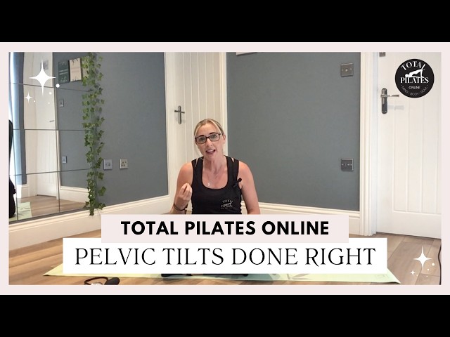 Pelvic Tilts Pilates Tutorial | Master Your Core, Breathing & Lower Back Control